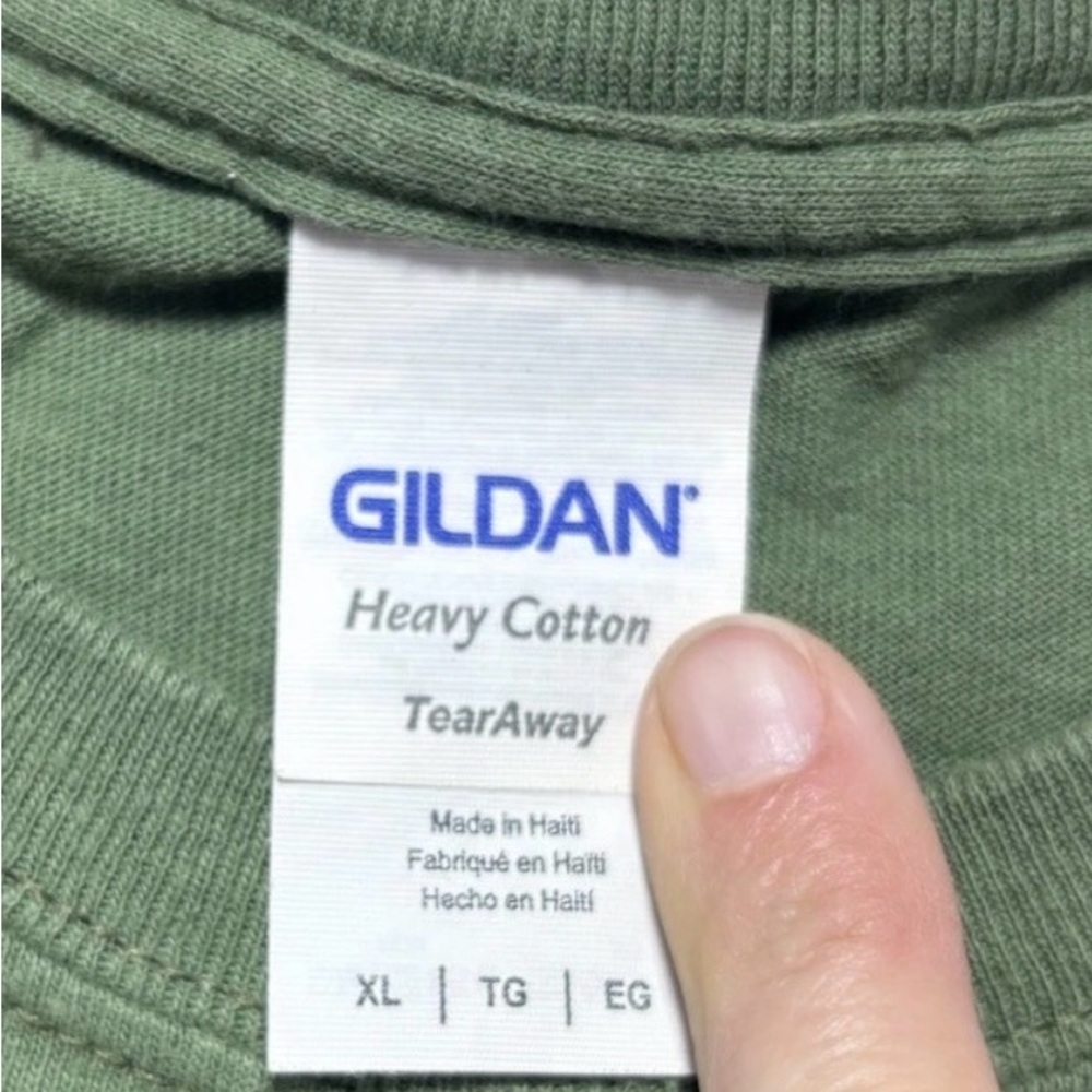 Vintage Look Gildan Veteran Military T Shirt XL Army USA Graphic‎ Green Tee - Picture 3 of 8